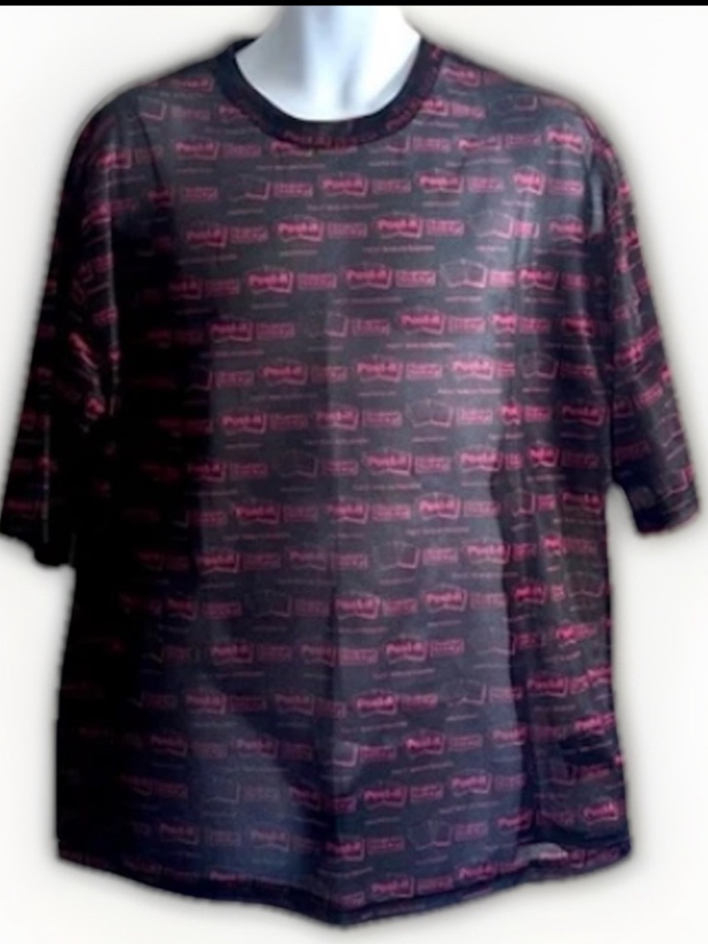 Post-It x H&M Oversized Mesh Shirt